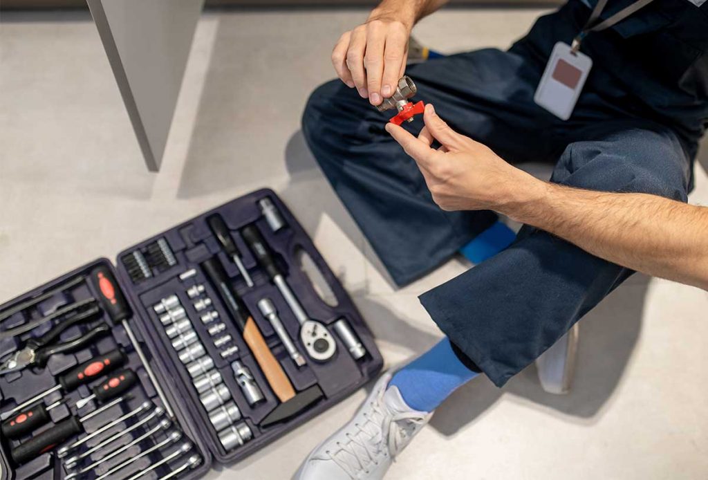 Plumber and Toolbox