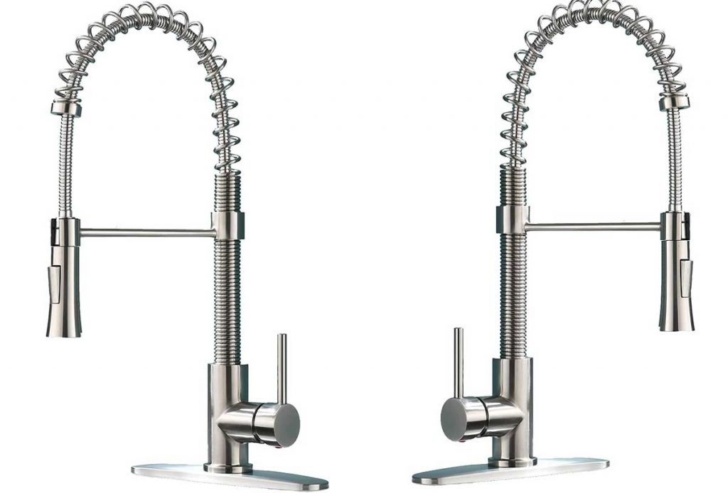 KINGO HOME Kitchen Faucet with Pull Down Sprayer
